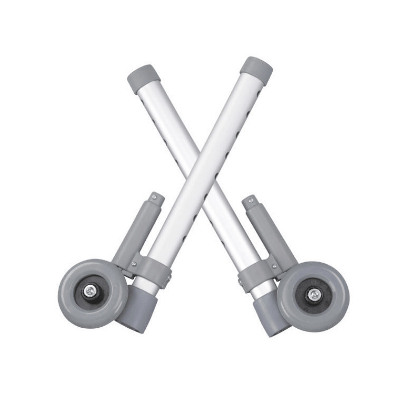 Drive Medical Rear Glide Walker Brakes with 3 Wheels - 1 Pair - Senior.com Walker Parts & Accessories
